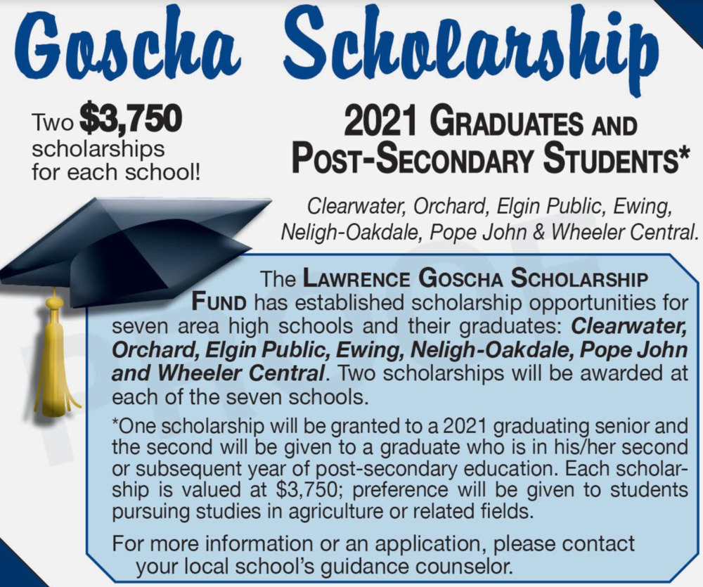 THE LAWRENCE GOSCHA SCHOLARSHIP