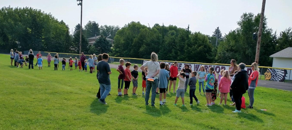 Elementary House Activity at Football Field