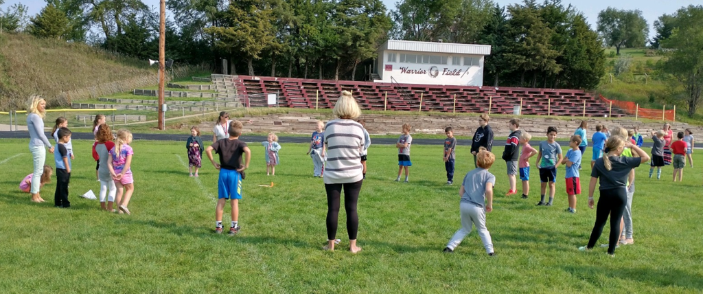 Elementary House Activity at Football Field