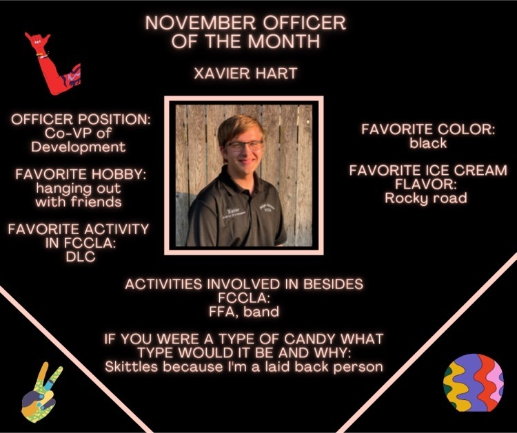 Xavier officer of the month