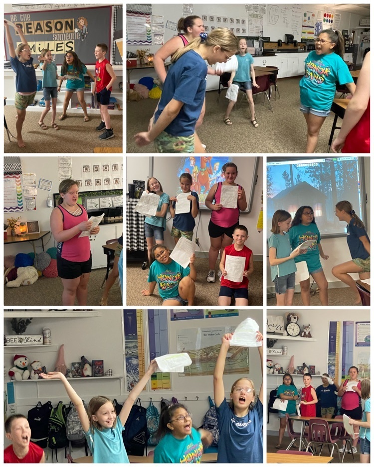 Mrs. Hanzel’s reading mastery group reading with expression